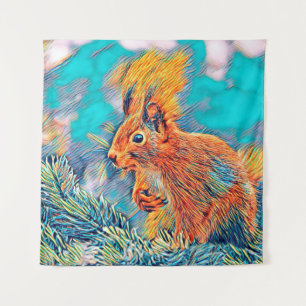 AnimalMix_Squirrel_001 Tapestry