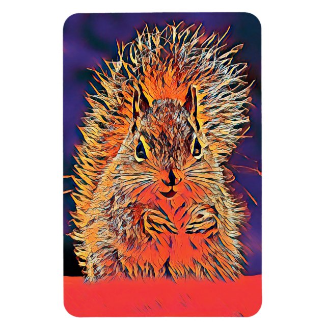 AnimalMix_Squirrel_009 Magnet (Vertical)