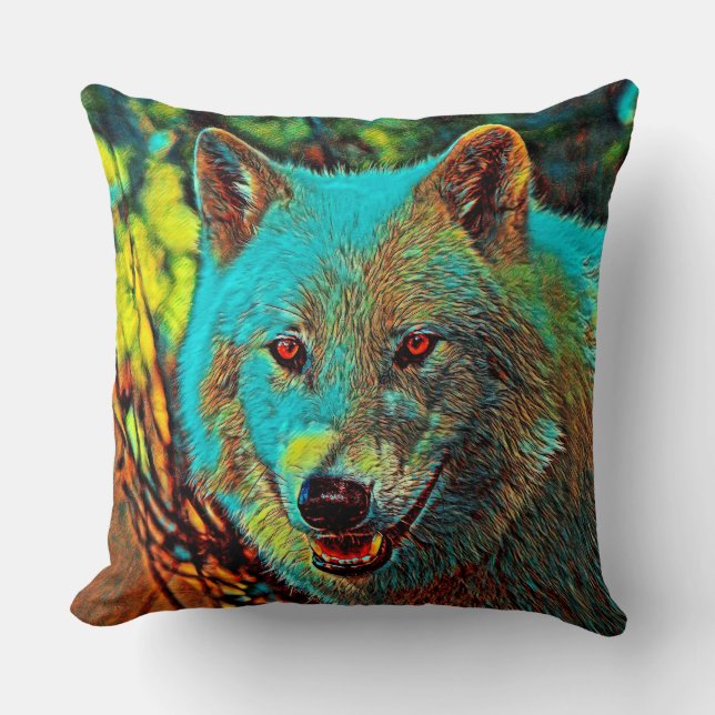 AnimalMix_Wolf_008 Cushion (Front)