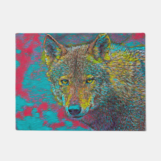 AnimalMix_Wolf_013 Doormat