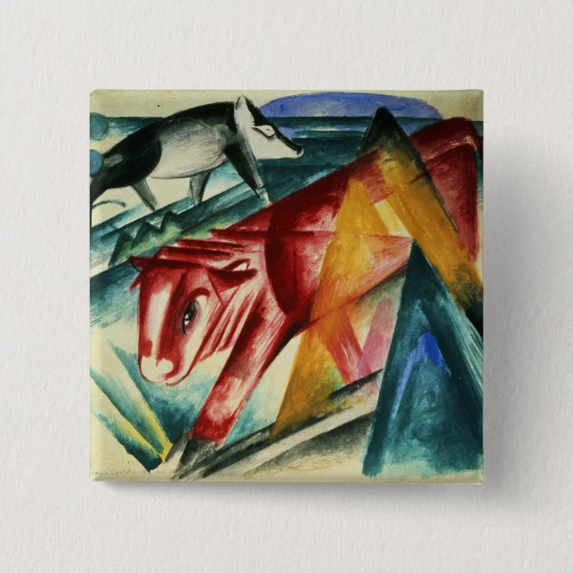 Animals, 1913 15 cm square badge (Front)