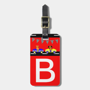 Animals and Cars Luggage Tag
