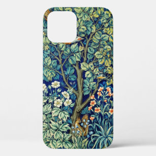 Animals and Flowers, Forest, William Morris iPhone 12 Case