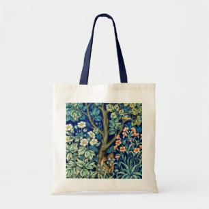 Animals and Flowers, Forest, William Morris Tote Bag