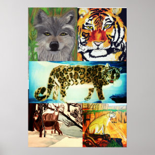 ANIMALS ARE BEAUTIFUL COLLAGE print