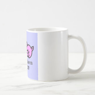 Animals are friends not food! coffee mug