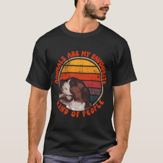 Animals are my favourite kind of people saint Bern T-Shirt