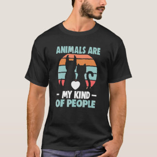 Animals Are My Kind Of People Dog Rescue Animal Ri T-Shirt