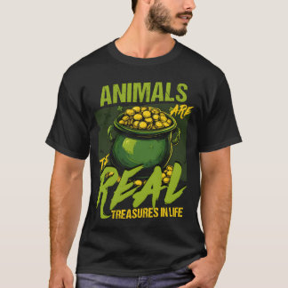 Animals Arehe Realreasures St Patricks Day family T-Shirt