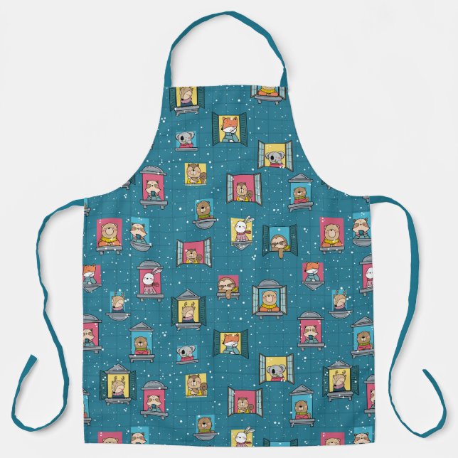 Animals At The Window  Apron (Front)