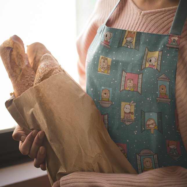 Animals At The Window  Apron (Animals At The Window Apron)