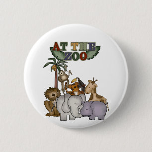 Animals at the Zoo Tshirts and Gifts 6 Cm Round Badge