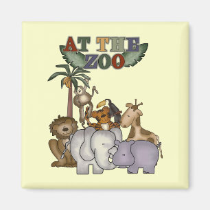 Animals at the Zoo Tshirts and Gifts Magnet