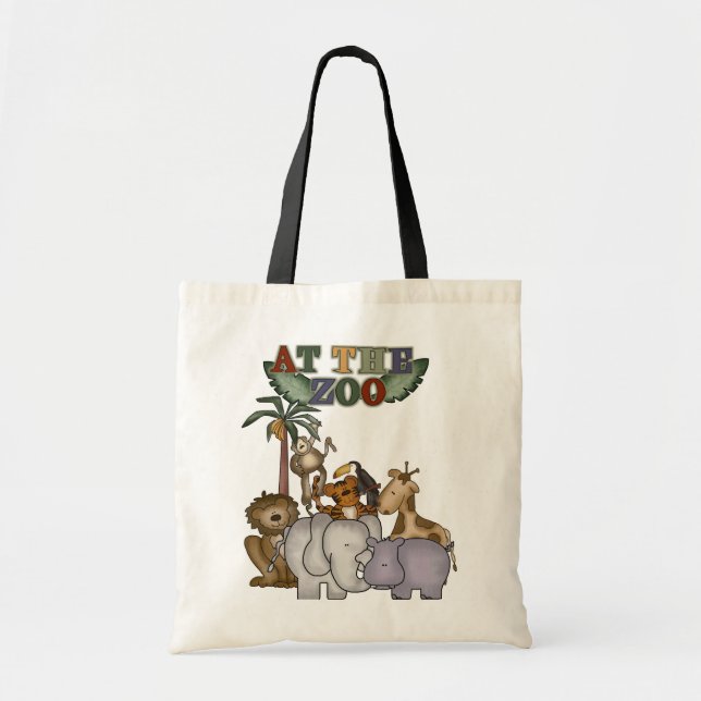 Animals at the Zoo Tshirts and Gifts Tote Bag (Front)