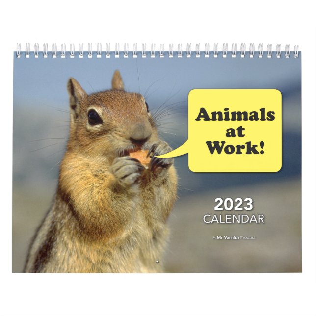 "Animals at Work" 2023 Calendar (Cover)
