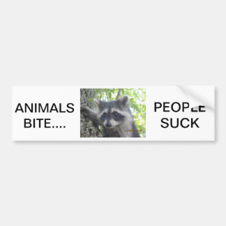 Animals Bite People Suck Bumper Sticker