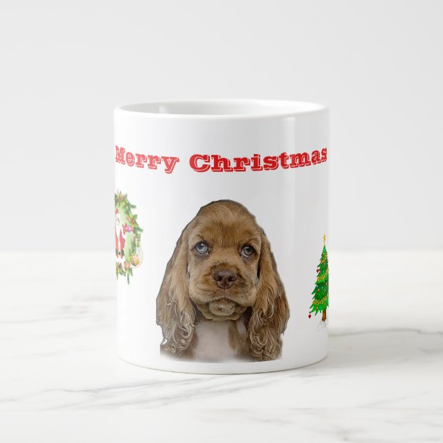 Animals Christmas Large Coffee Mug (Front)