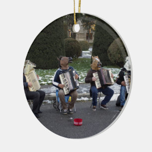 Animal's Concert Ceramic Tree Decoration