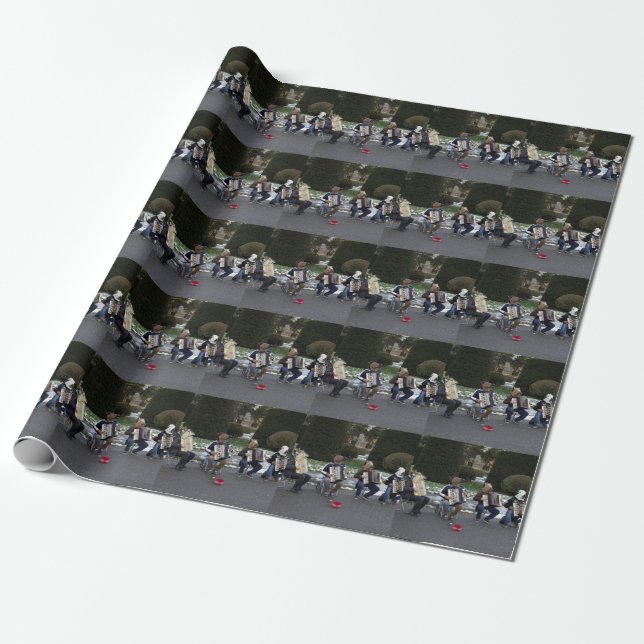 Animal's Concert Wrapping Paper (Unrolled)