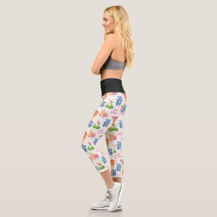 Animals Congratulate on Kids Birthday Capri Leggings