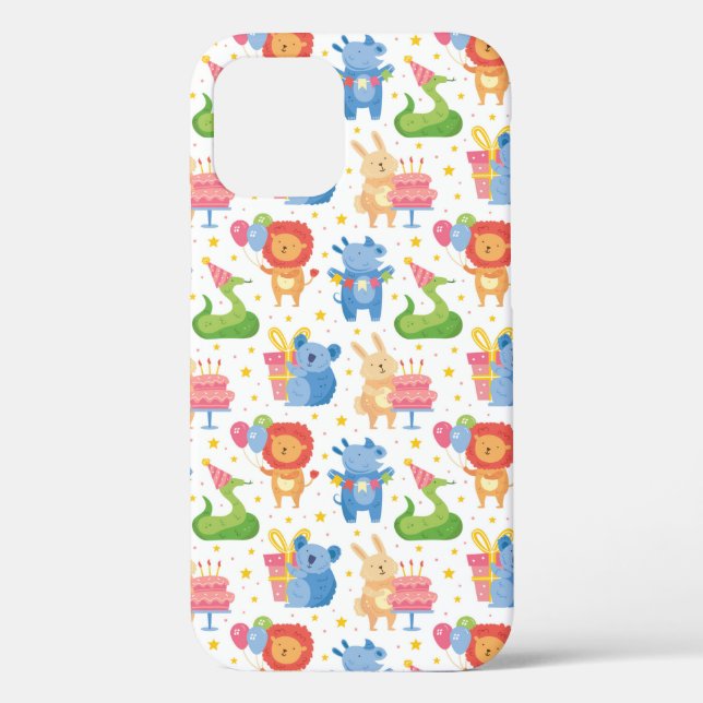 Animals Congratulate on Kids Birthday Case-Mate iPhone Case (Back)
