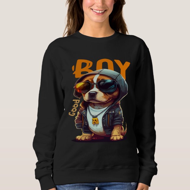 Animals Dog Cat Owl Fox Cute  5 Sweatshirt (Front)