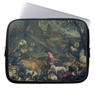 Animals Entering the Ark (oil on canvas) Laptop Sleeve