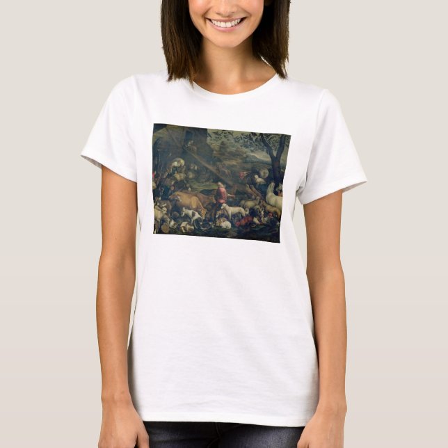 Animals Entering the Ark (oil on canvas) T-Shirt (Front)