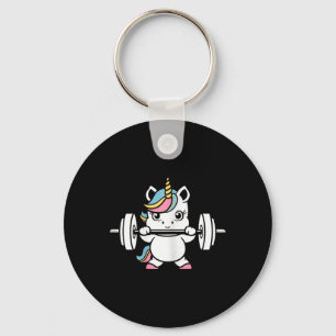 Animals Fitness Bodybuilding Unicorn Key Ring