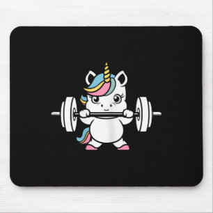 Animals Fitness Bodybuilding Unicorn Mouse Pad