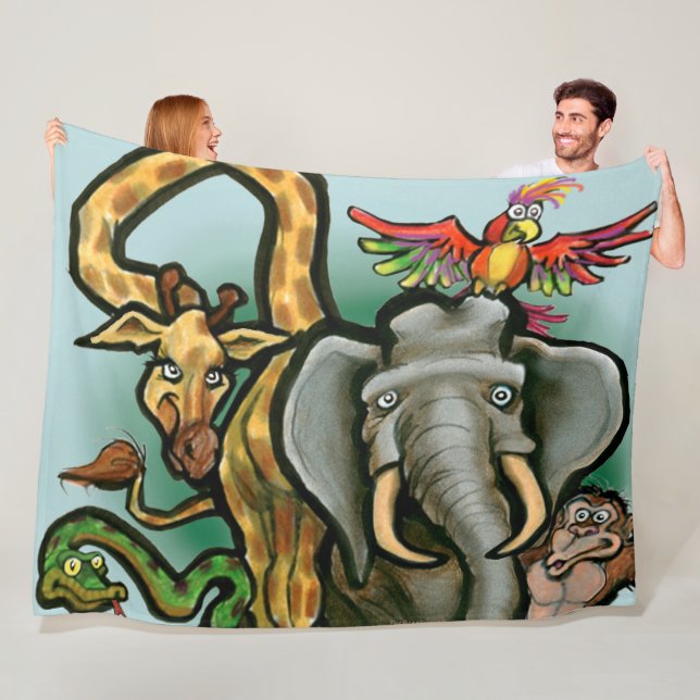 Animals Fleece Blanket (In Situ)