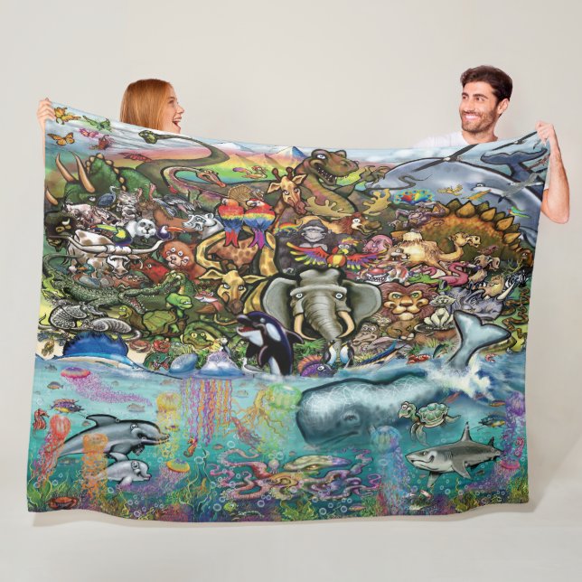 Animals Fleece Blanket (In Situ)