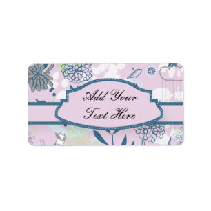 Animals & Flowers Label