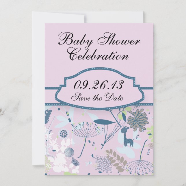 Animals & Flowers Save The Date (Front)