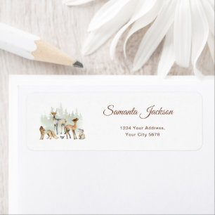 Animals Forest Woodland Address Return Address Label