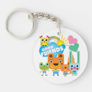 Animals Good Friends Key Ring