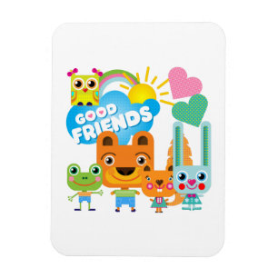 Animals Good Friends Magnet