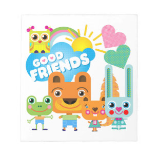 Animals Good Friends Notepad