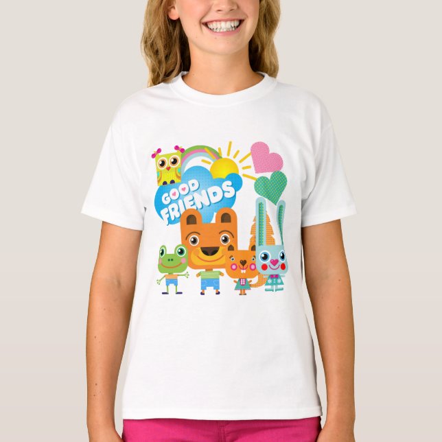Animals Good Friends T-Shirt (Front)