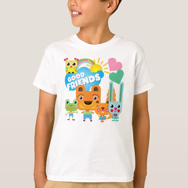 Animals Good Friends T-Shirt (Front)