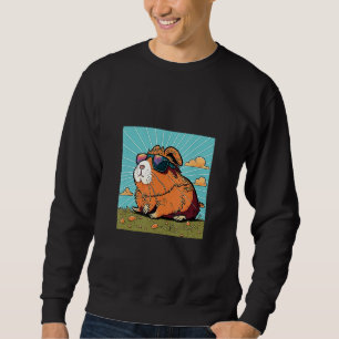 Animals Graphic  Guinea Pig Wearing Sunglasses 1 Sweatshirt