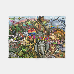 Animals Great and Small Fleece Blanket