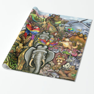 Animals Great and Small Wall Poster Wrapping Paper
