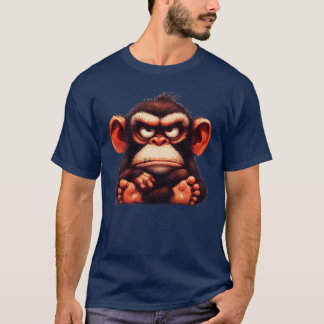 animals grumpy ape monkey family T-Shirt