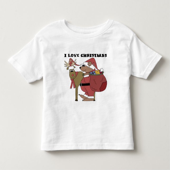 Animals I Love Christmas Tshirts and Gifts (Front)