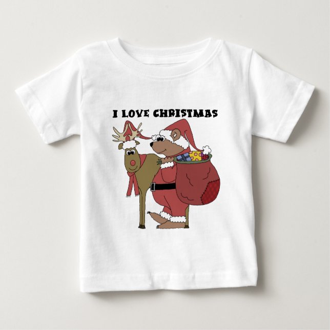 Animals I Love Christmas Tshirts and Gifts (Front)