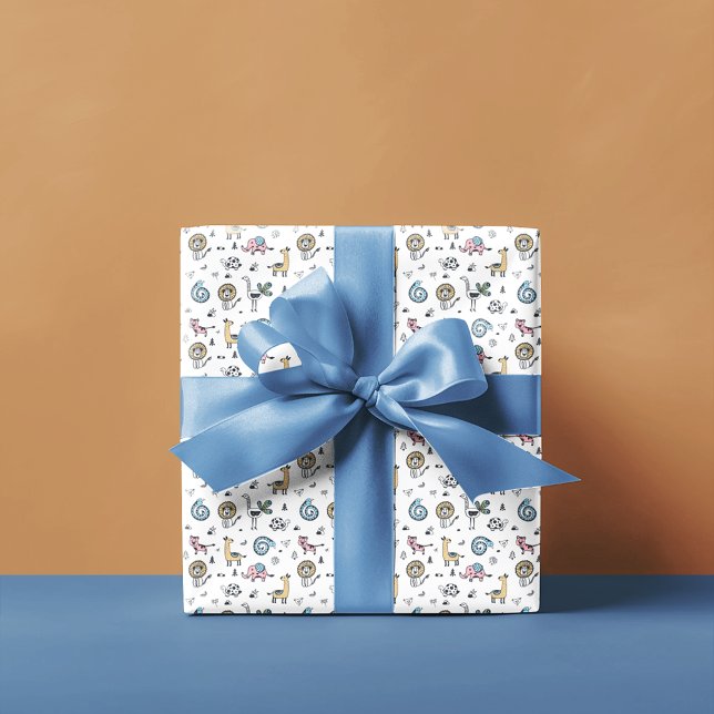 Animals Illustrations Pattern Wrapping Paper (Creator Uploaded)