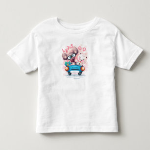 Animals in a car No 3 Toddler T-Shirt