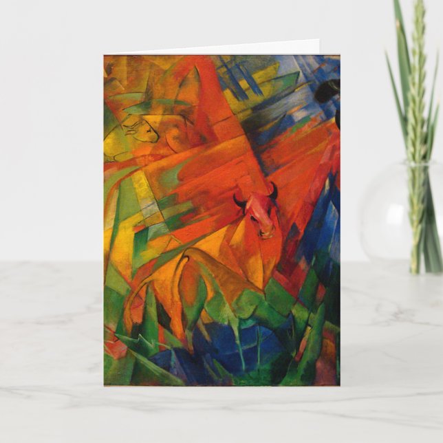 Animals in a Landscape by Franz Marc Card (Front)