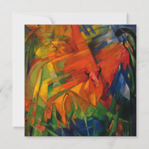 Animals in a Landscape by Franz Marc Invitation